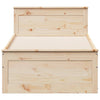 Sängynrunko ilman patjaa päätylevyllä Eduars 90x200cm (mänty)