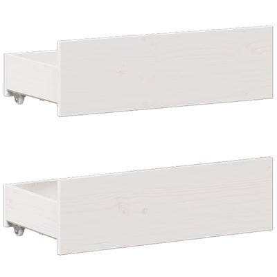 Sängynrunko ilman patjaa valkoinen 140x190 cm täysi mänty