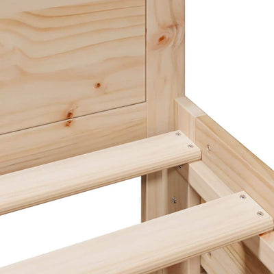 Sängynrunko ilman patjaa päädyllä Eduars 75x190cm (mänty)