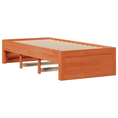 Sängynrunko ei patjaa laatikot vahanrusk 100x200 cm täysi mänty