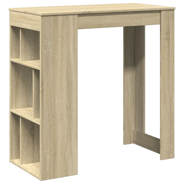 Baaripöytä/telineet Sonoma-tammi 102x50x103,5 cm tekninen puu