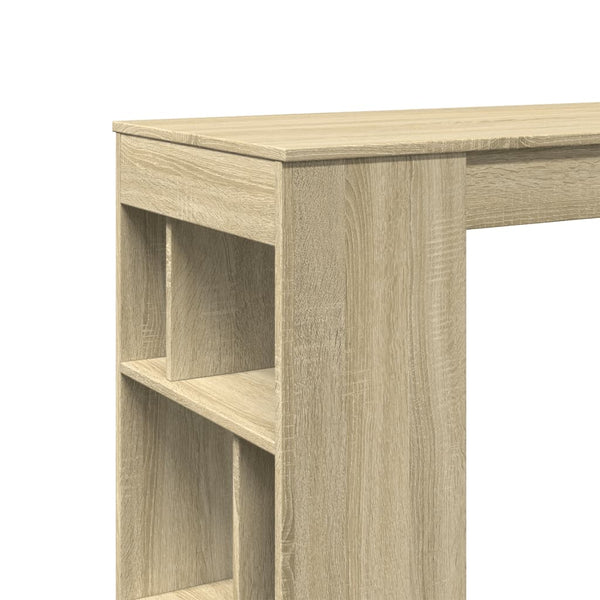 Baaripöytä/telineet Sonoma-tammi 102x50x103,5 cm tekninen puu