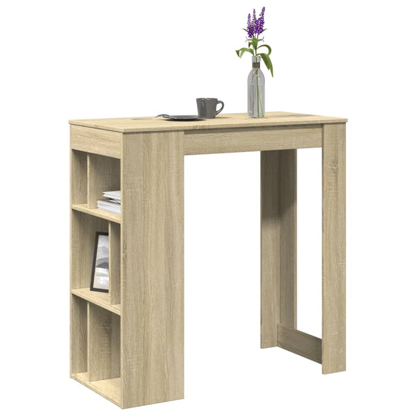 Baaripöytä/telineet Sonoma-tammi 102x50x103,5 cm tekninen puu