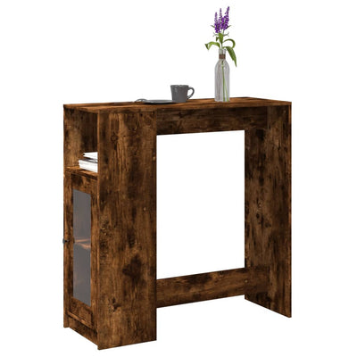 Baaripöytä telineellä savutammi 101x40x103,5 tekninen puu