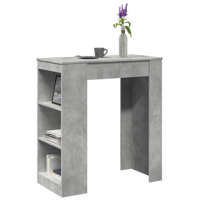 Baaripöytä/telineet betoninharmaa 95x47x103,5 cm tekninen puu