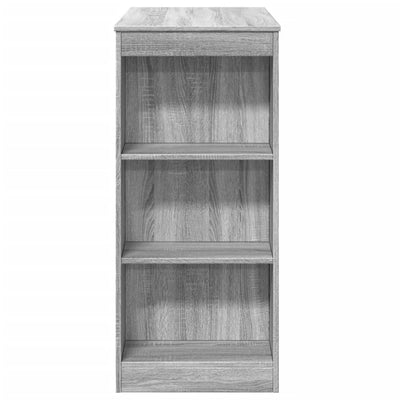 Baaripöytä/telineet harmaa Sonoma 95x47x103,5 cm tekninen puu