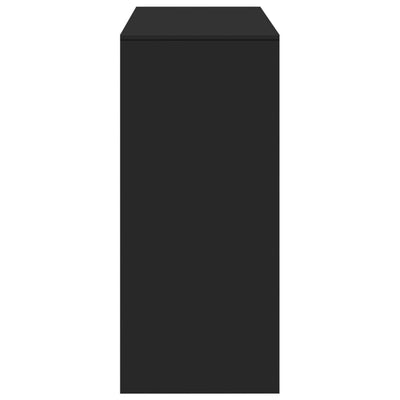 Musta baaripöytä/hyllyt Belgie 124x46x103,5cm (puinen)