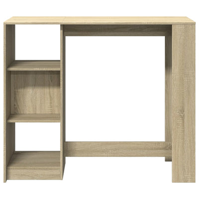 Baaripöytä/hyllyt Sonoma-tammi 124x46x103,5 cm tekninen puu