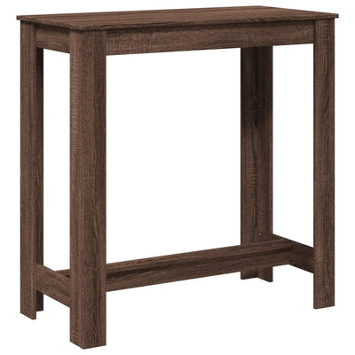Baaripöytä ruskea tammi 102x50x103,5 cm tekninen puu