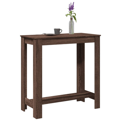 Baaripöytä ruskea tammi 102x50x103,5 cm tekninen puu