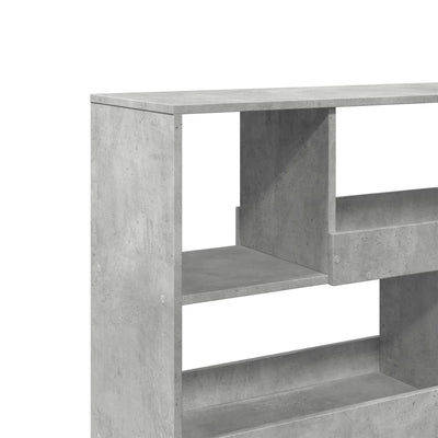 Kirjahylly/tilanjakaja betoninharmaa 100x33x94,5 cm