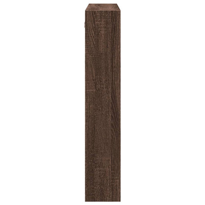 Seinäkaappi ruskea tammi 80x15x80 cm tekninen puu