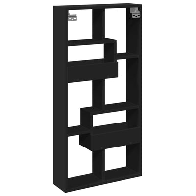Seinäkaappi musta 50x15x100 cm tekninen puu