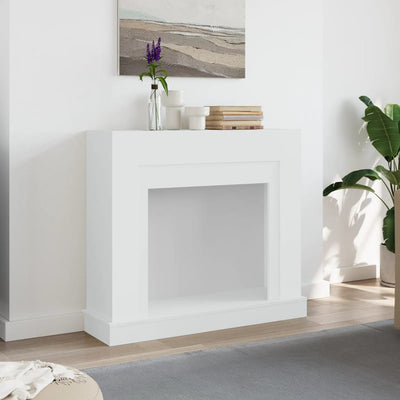 Takkakehys valkoinen 100x30x87,5 cm tekninen puu