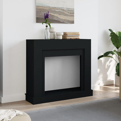 Takan ympärys musta 100x30x87,5 cm tekninen puu