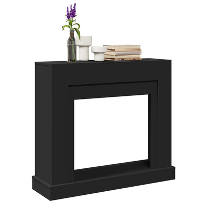 Takan ympärys musta 100x30x87,5 cm tekninen puu