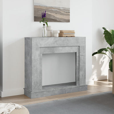 Takkareunus betoninharmaa 100x30x87,5 cm tekninen puu