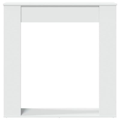 Takkakehys valkoinen 100x20x100 cm tekninen puu