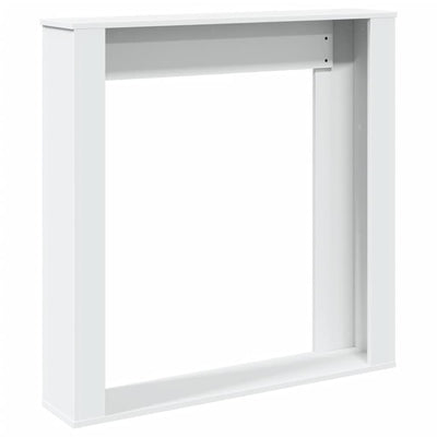 Takkakehys valkoinen 100x20x100 cm tekninen puu