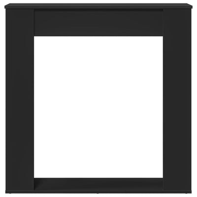 Takan ympärys musta 100x20x100 cm tekninen puu
