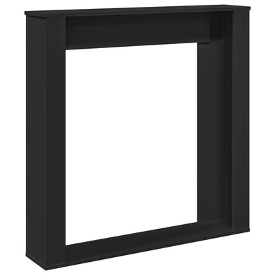 Takan ympärys musta 100x20x100 cm tekninen puu