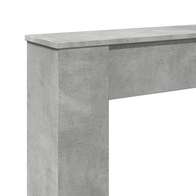 Takkareunus betoninharmaa 100x20x100 cm tekninen puu