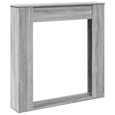 Takan ympärys harmaa Sonoma 100x20x100 cm tekninen puu