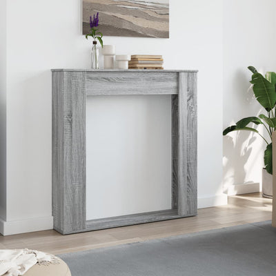 Takan ympärys harmaa Sonoma 100x20x100 cm tekninen puu