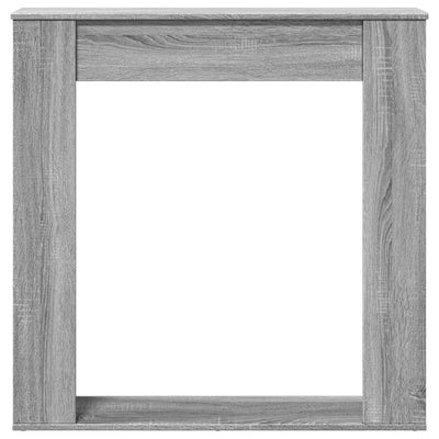 Takan ympärys harmaa Sonoma 100x20x100 cm tekninen puu