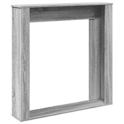 Takan ympärys harmaa Sonoma 100x20x100 cm tekninen puu