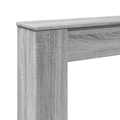 Takan ympärys harmaa Sonoma 100x20x100 cm tekninen puu