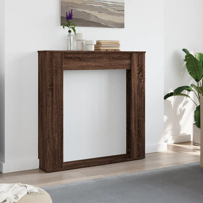 Takan ympärys ruskea tammi 100x20x100 cm tekninen puu