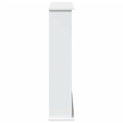 Takkakehys valkoinen 75x20x87,5 cm tekninen puu