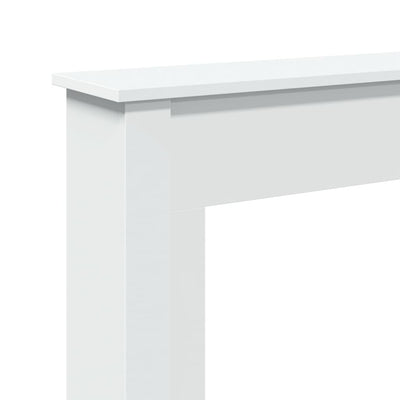 Takkakehys valkoinen 75x20x87,5 cm tekninen puu
