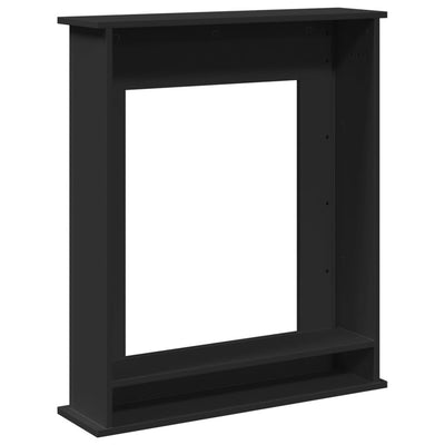 Takkakehys musta 75x20x87,5 cm tekninen puu
