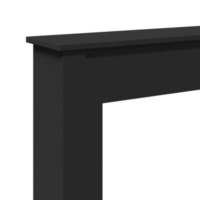 Takkakehys musta 75x20x87,5 cm tekninen puu