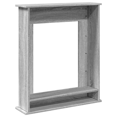 Takkakehys harmaa Sonoma 75x20x87,5 cm tekninen puu