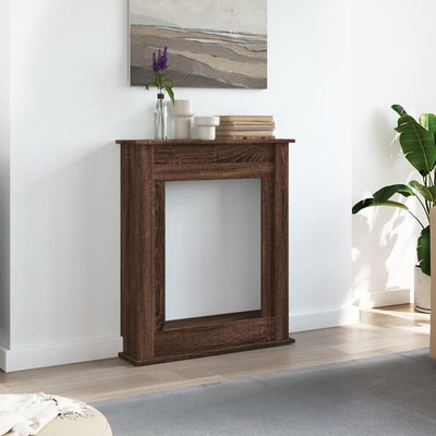 Takkakehys ruskea tammi 75x20x87,5 cm tekninen puu