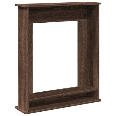 Takkakehys ruskea tammi 75x20x87,5 cm tekninen puu