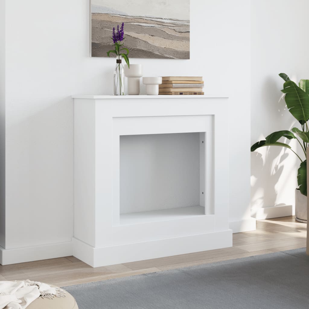 Takkakehys valkoinen 90x30x90 cm tekninen puu