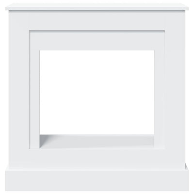 Valkoinen takkakehys Trei 90x30x90cm (puinen)