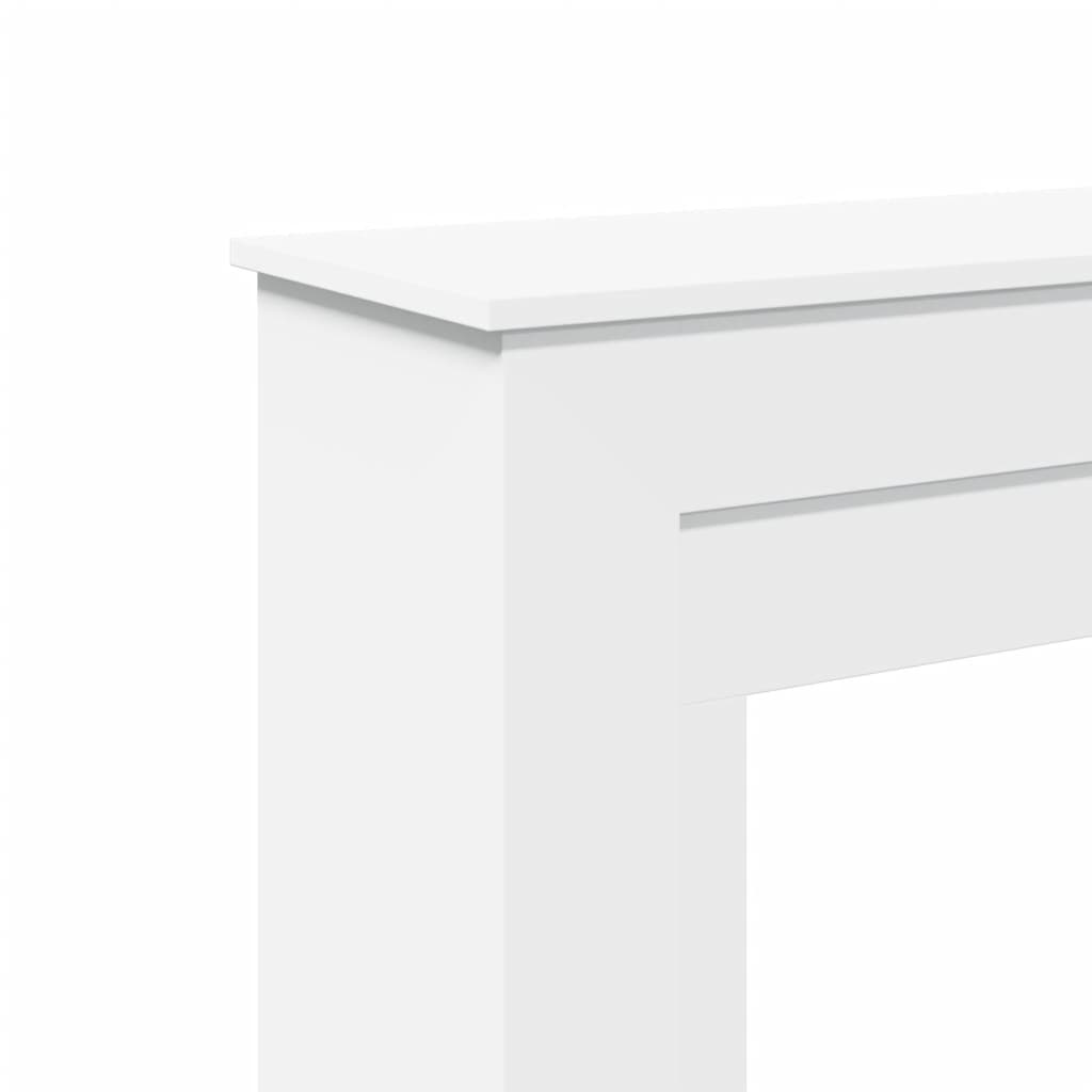 Takkakehys valkoinen 90x30x90 cm tekninen puu