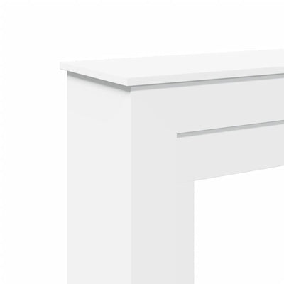 Valkoinen takkakehys Trei 90x30x90cm (puinen)