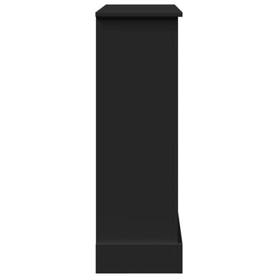 Takkakehys musta 90x30x90 cm tekninen puu