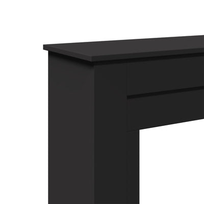 Musta takkakehys Trei 90x30x90cm (puinen)