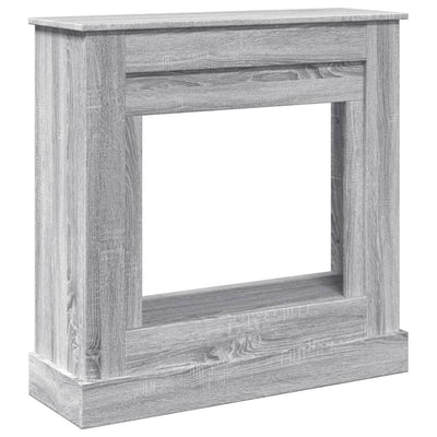 Takkareunus harmaa Sonoma 90x30x90 cm tekninen puu