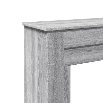 Takkareunus harmaa Sonoma 90x30x90 cm tekninen puu