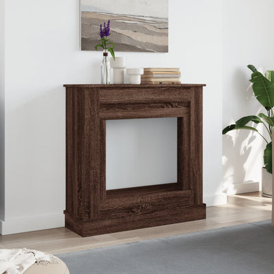 Takkareunus ruskea tammi 90x30x90 cm tekninen puu