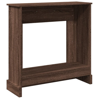 Takkareunus ruskea tammi 90x30x90 cm tekninen puu