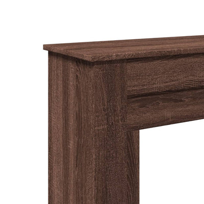 Takkareunus ruskea tammi 90x30x90 cm tekninen puu